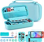 This portable switch bundle includes basic Switch protective accessories, and other accessories (stylus pen,switch stand) . Not only does it is travel-friendly, but also keeps all your switch accessories in order.A perfect gift for switch user.